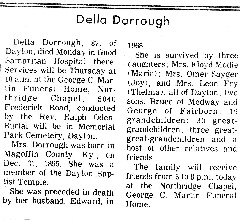 Grandparents; Della Dorrough; Obituary